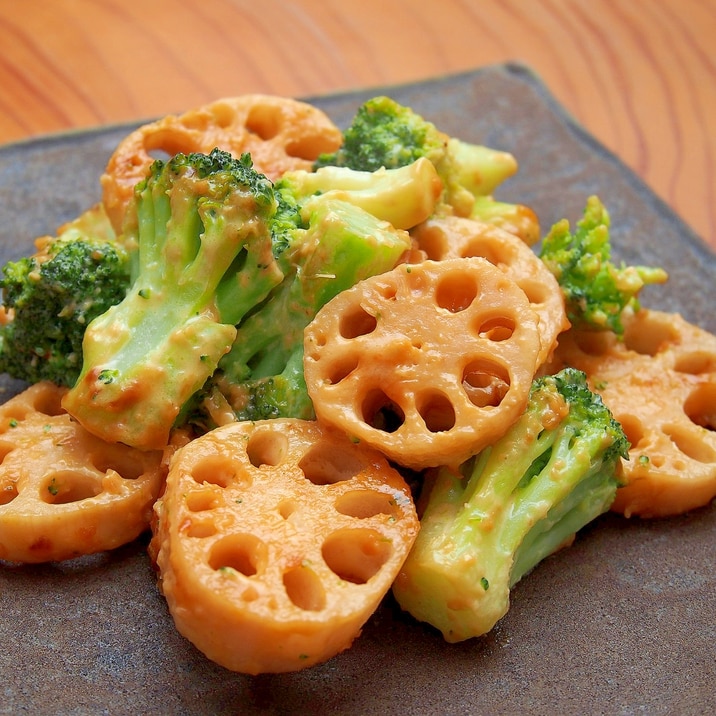 簡単副菜 れんこんとブロッコリーの味噌マヨ焼き レシピ 作り方 By 鶏のから揚げ 楽天レシピ 簡単副菜 れんこんとブロッコリーの味噌マヨ焼き レシピ 作り方 By 鶏のから揚げ 楽天レシピ